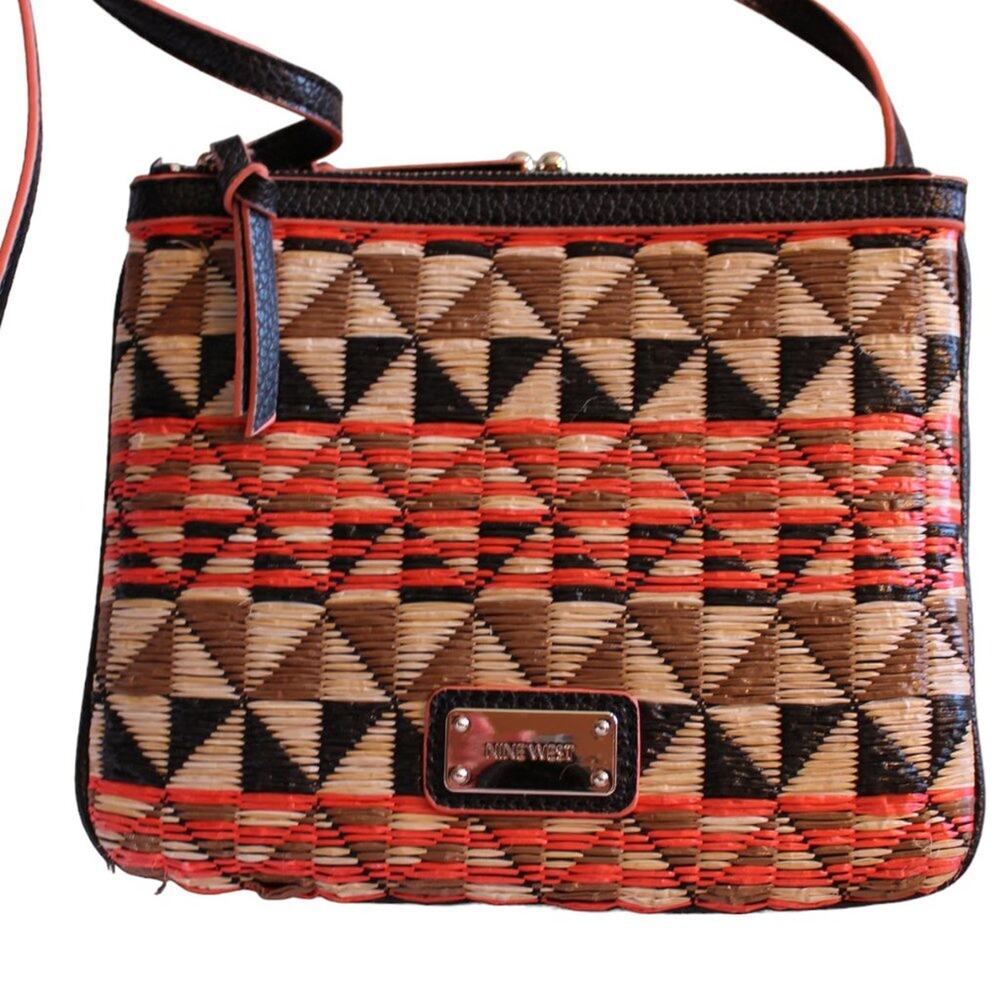 Nine West Coral, Black & Brown Crossbody